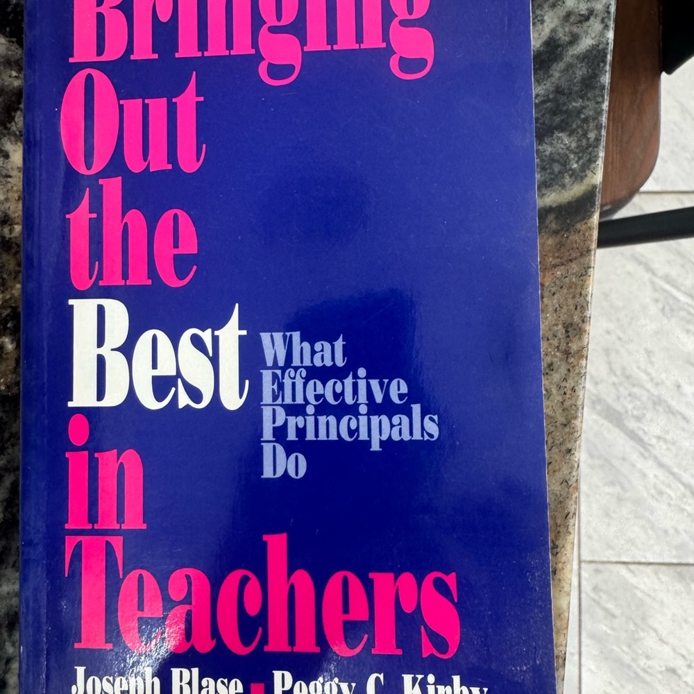 Bringing Out the Best in Teachers – Paperback Book, Blue & Pink Cover